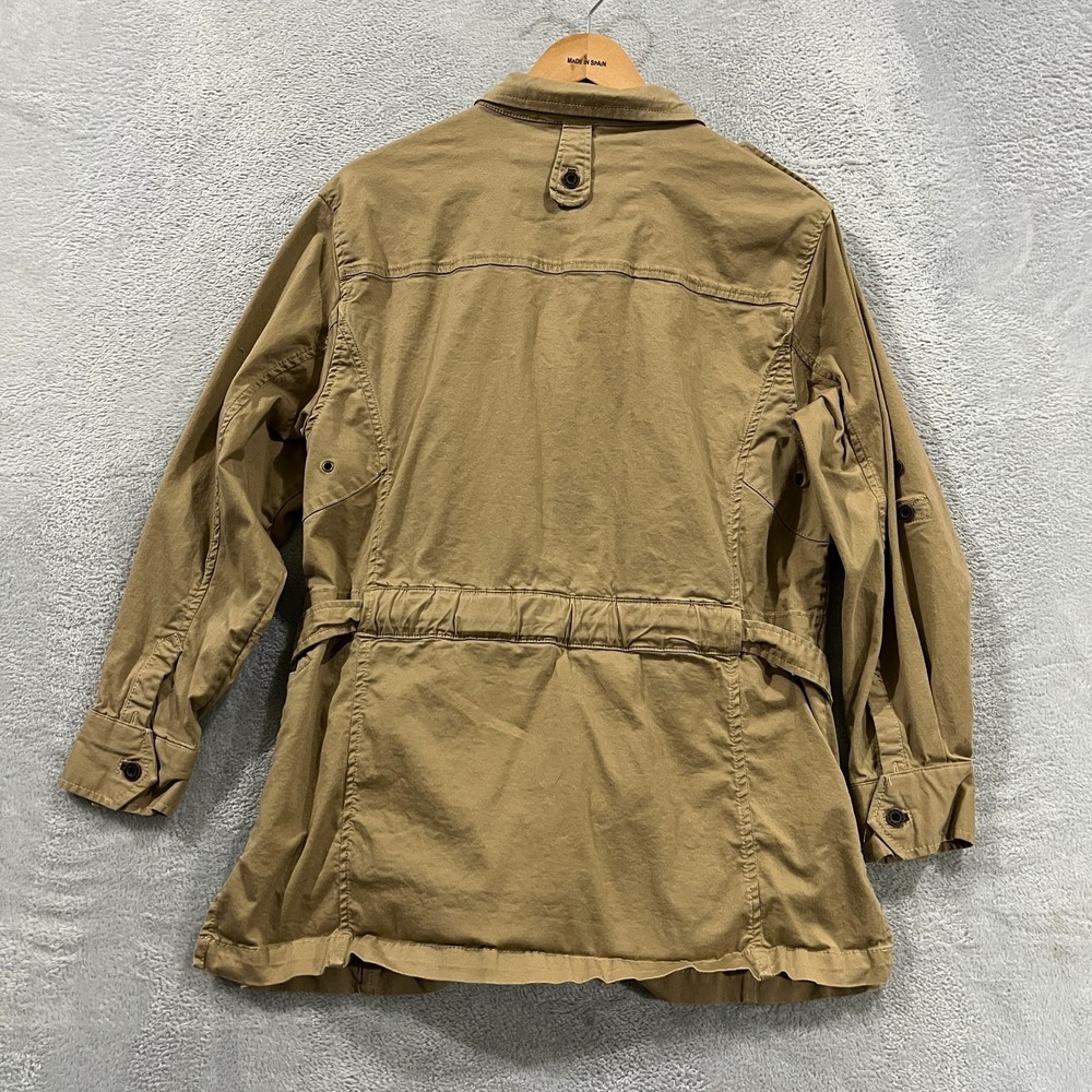 Travelsmith Khaki Utility Safari Jacket Women's Large Long Sleeve Coat‎ Outdoor - Picture 2 of 9